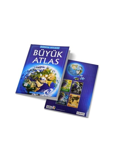 Büyük Atlas Atlası Karton 1 Adet