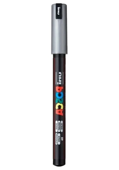 Gümüş Su Bazlı Poster Markörü, 0.7 Mm Uç Kalınlığı