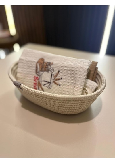 Ahs Tasarım Doğal Jüt Hasır Organizer Sepet Minimalist Ve Şık Depolama Çözümü Beyaz 10 X 15 Diğer