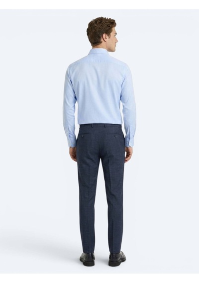 Kip Açık Mavi Düz Regular Fit Uzun Dokuma Casual %100 Pamuk Gömlek