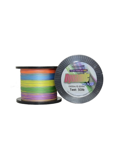 Captain Dynamic PE 8 Örgü Spin İp Misina 1.500mt Multi Color 0.22