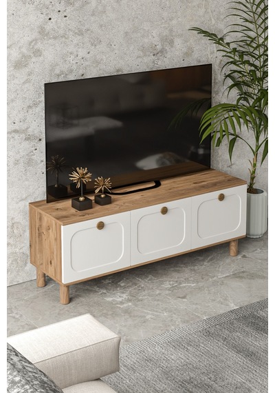 Bohem 135 Cm Tv Ünitesi Mdf Kapak Beyaz