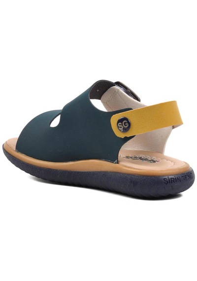Ayakmod Şng 1530-p Lacivert Nubuk-sarı-krem Erkek Çocuk Sandalet 001