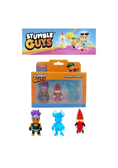 Stumble Guys 3 Lü Mini Figür Seti Seri 3 - 5 Cm - Model 7