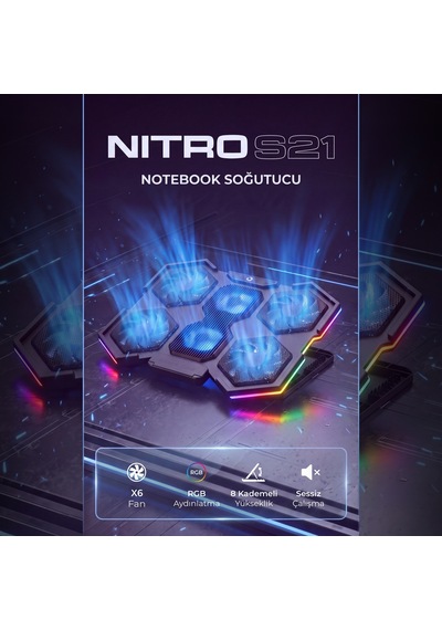 Dossimo Nitro S21 Notebook Soğutucu Stand