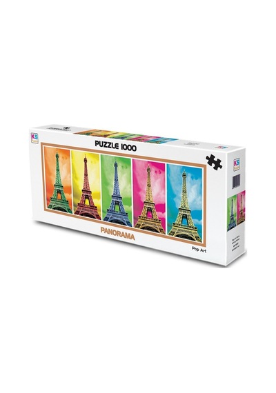 11223 Ks. Pop Art Paris. 1000 Parça Panorama   Puzzle