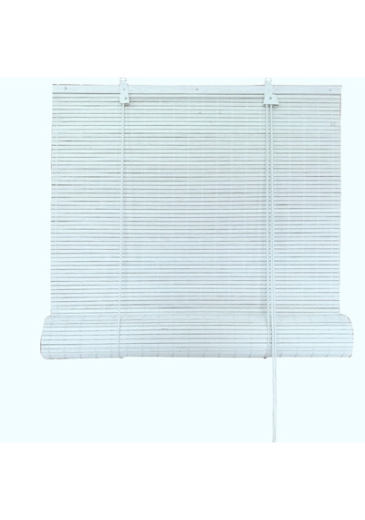 Koçtaş Stilera Ahşap Stor Perde Beyaz 120 x 180 CM