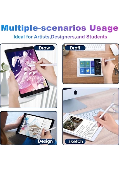 Apple Uyumlu iPad  Pro 12.9 2021 Active Stylus 5. Nesil Özel Yazı Çizim Kalemi