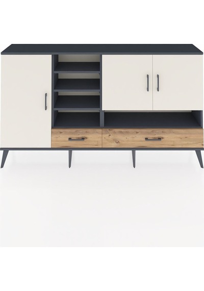 Arges Konsol 8 Raflı 2 Çekmeceli 3 Kapaklı 176x30x99 Antrasit-aytaşı/çam Aytası/atlas Çam - Antrasıt Arges Konsol 8 Raflı 2 Çekmeceli 3 Kapaklı 176x30x99 Antrasit-aytaşı/çam Aytası/atlas Çam - Antrasıt
