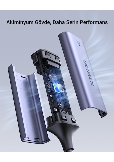 Ugreen Usb Type-c To Ethernet Rj45 Dnüştürücü Adaptör, 50737