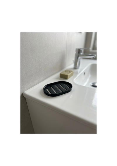 Buççin Online Mağaza Modern Izgaralı Sabunluk - Banyo Ve Mutfak Sabunluğu Plastik Siyah Çok Renkli