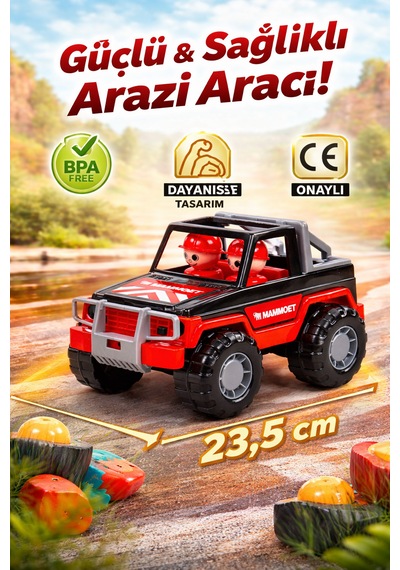 Polesie Mammoet Arazi Aracı Oyuncak 23,5 Cm Sağlıklı Plastik Dayanıklı Off Road Jeep