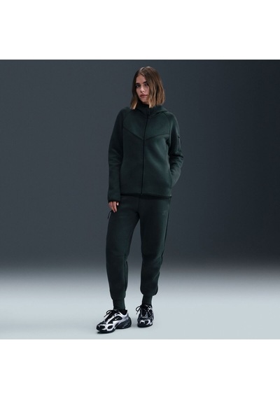 Kadın Sweatshirt Tech Fleece Windrunner Hoodie Kadın Kapüşonlu Sweatshirt Koyudarkyeşil