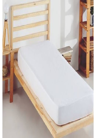 Divanev Sıvı Geçirmez Fitted Alez 90x200 Cm Pamuk Fitted Alez Tek Kişilik Alez Beyaz
