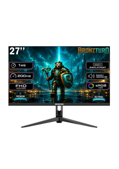 Bronzturq 27" 200hz 1 Ms Dp + Hdmı Fhd Kavisli Monitör Btq270fhd-a3