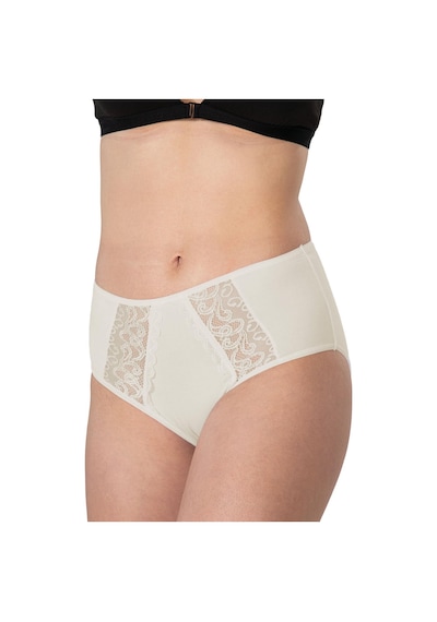 Ten Mı Emay 1445 Modal Cotton Yüksekbel Dantelli Külot Ten