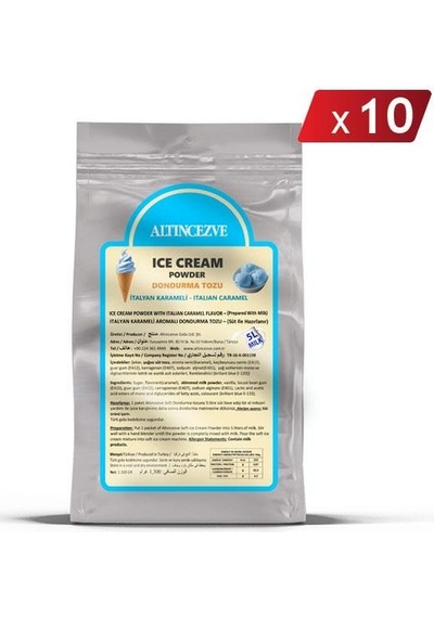 Altıncezve Dondurma Tozu İtalyan Karameli 10 x 1300 G