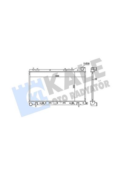 Kale 364900 Radyatör Subaru Forester Al- pl- brz 360x688x16 45111sa150- 45111sa010- 45111sa090