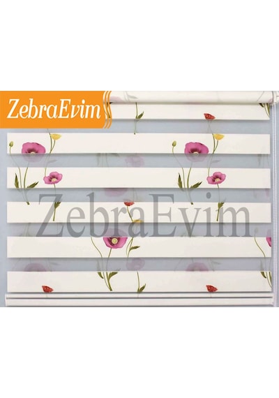 Zebraevim Gelincik Desen Zebra Stor Perde Zebraevim Gelincik Desen Zebra Stor Perde