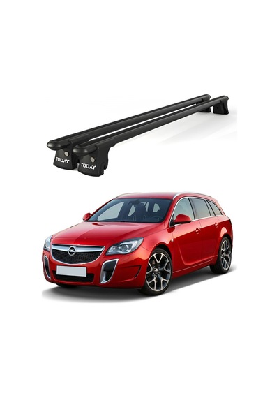 Trio-ıı Opel İnsignia Kombi 2013-2017 Uyumlu Siyah Kilitli Ara Atkı 120cm Port Bagaj Tavan Barı