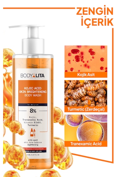 Bodylita Kojik Asit Vücut Şampuanı 150 ML