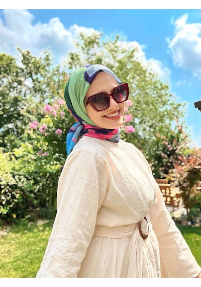 Moda Kaşmir Palet Desen Bambu Eşarp Yeşil
