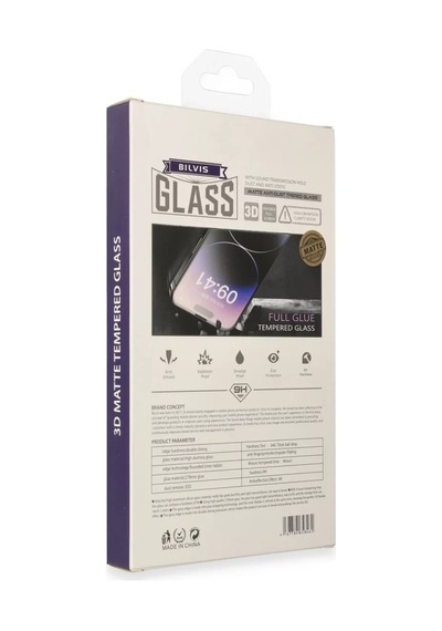 Newface Apple iPhone Uyumlu 14 Bilvis 3d Mat Cam Ekran Koruyucu