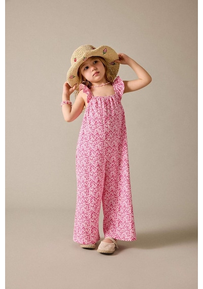Defacto Kız Bebek Floral Bürümcük Tulum H6742a526hspn178 Pembe-pn178
