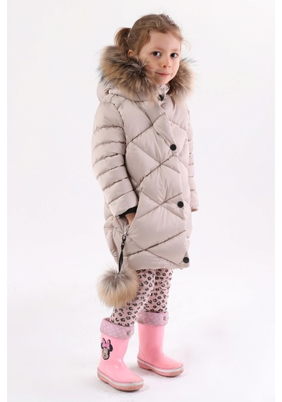 Kız Çocuk Mont 51278 Bej