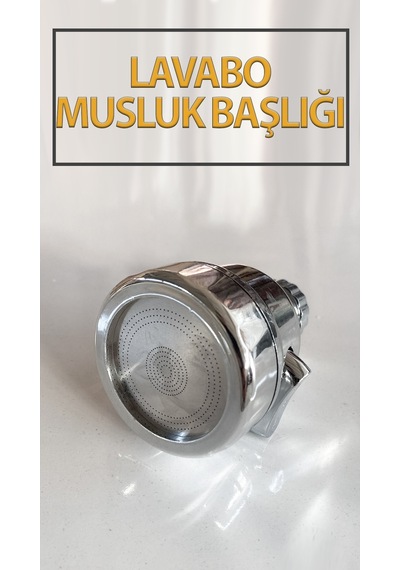 Tasarruflu Hareketli Batarya Ucu Kubar Kafası Krom Kaplamalı Foksiyonlu Ayarlanabilir Musluk Başlığı