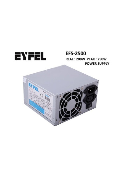 Eyfel Efs-2500 250W Peak Atx Power Supply 12 Cm Fan