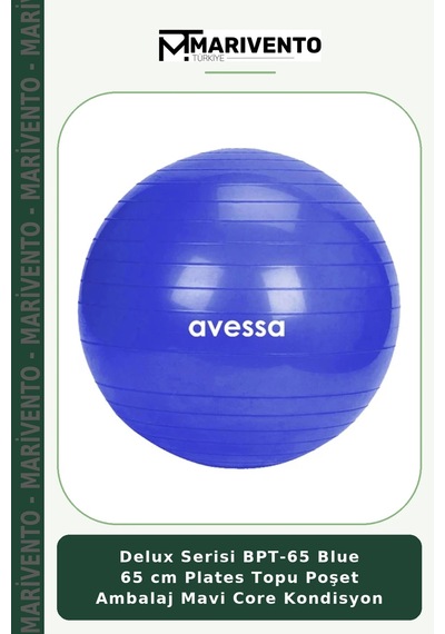 Delux Serisi Bpt-65 Blue 65 Cm Plates Topu Poşet Ambalaj Mavi Core Kondisyon