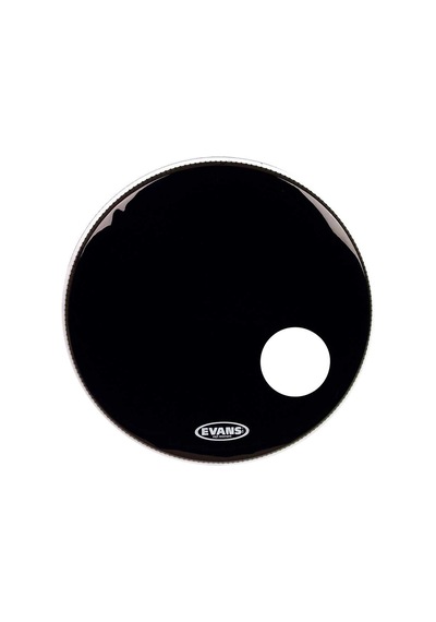 Evans Bd24rb Deri 24 Eq3 Resonant Siyah Kick Ön Delikli Tek Kat