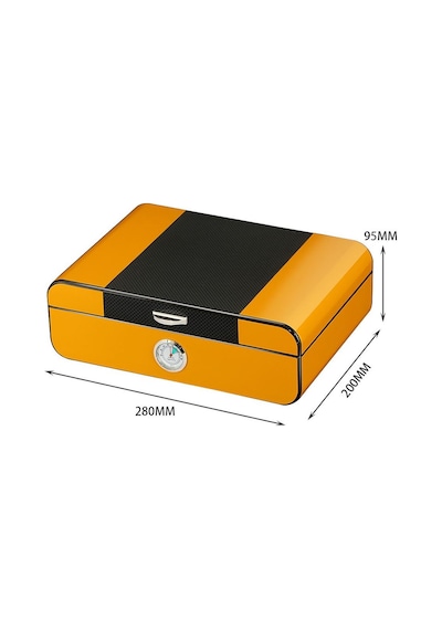 Falconetti Karbon Fiber Desen Humidor Puro Kutusu rc41