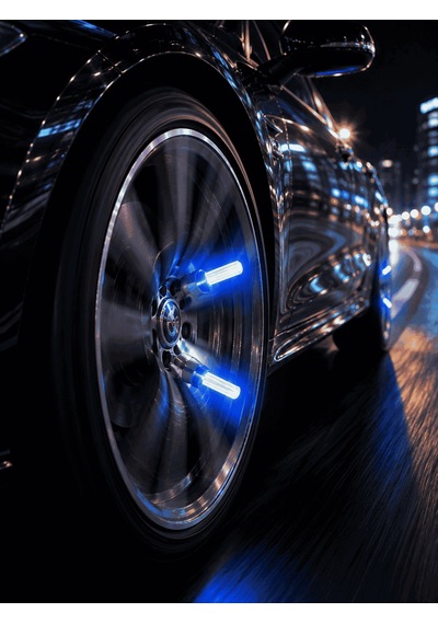4'lü Araç Sibop Led Işığı Otomatik Açılan Lastik Işığı Seti 0