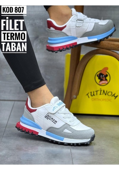 Tutınom Termo Taban Ortopedik Çocuk Spor Ayakkabı Kız Ve Erkekler İçin Okul Ayakkabısı Beyaz Kırmızı Gri Tutınom Termo Taban Ortopedik Çocuk Spor Ayakkabı Kız Ve Erkekler İçin Okul Ayakkabısı Beyaz Kırmızı Gri