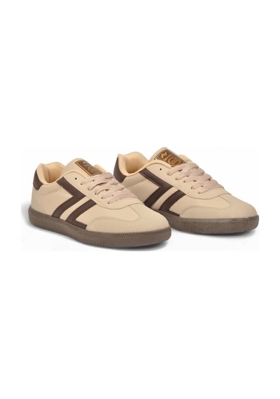 Lento Bej Bağcıklı Hafif Rahat Unisex Yürüyüş Ve Spor Ayakkabı Sneaker 234750