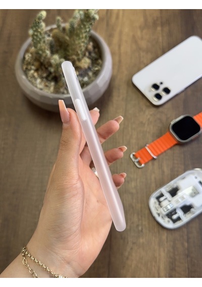 Apple iPhone Xr Uyumlu Süper İnce Mat Ultra Thin Silikon Kılıf Buzlu Beyaz