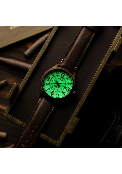 Avı-8 Spitfire Smith Av-4090-07 Otomatik Erkek Kol Saati Bronz
