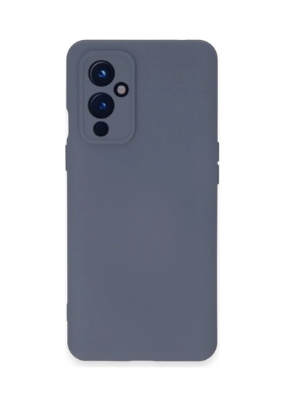 One Plus 9 Kılıf Nano İçi Kadife Silikon - Gri