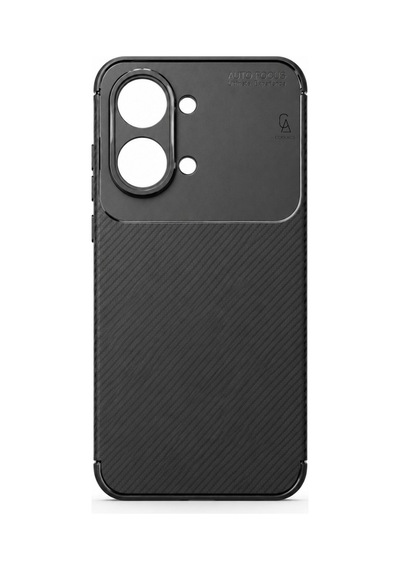Xiaomi Poco X8 Pro Max Uyumlu Kılıf Karbon Tasarım Kamera Korumalı Silikon Telefon Kılıfı Kapak Siyah