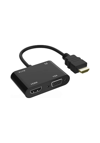 4in1 Hdmı To Vga Adaptör Type C Aux Çevirivi Adaptör - Fc504