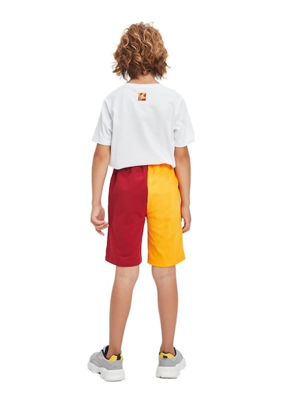 Gsstore Galatasaray Lisanslı Çocuk Şort Kırmızı Sarı Sarı - Kırmızı