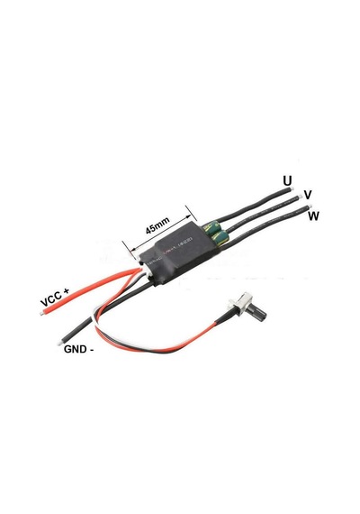 Potansiyometreli ESC 20A Brushless Fırçasız Motor Hız Kontrol Sür