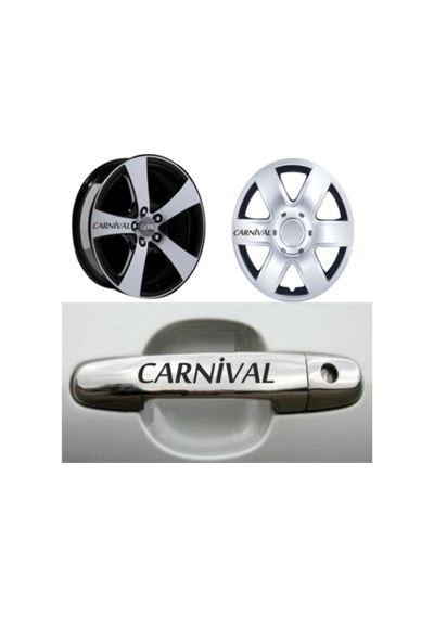 Kia Carnivals Kapı Kolu Jant Sticker Yapıştırma 8 Adet