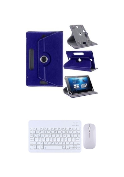 Xiaomi Pad Mini 8.8'' Kılıf Uyumlu Standlı Kablosuz Bluetooth Klavye Mouse Set Kılıf
