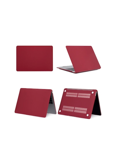 Apple Uyumlu MacBook Air M1Işlemci 2020 A2337 13" Hardcase Kılıf Kapak Siyah