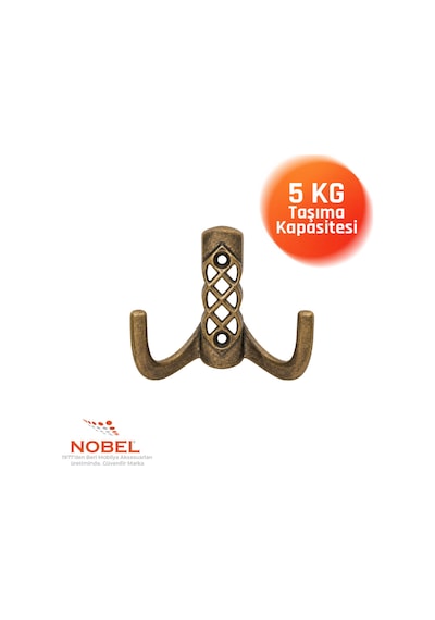 Karatay Askı, Metal Vestiyer Askısı, 50 Gr, Dolap Ve Duvar Askılığı, Anti K Sari Vidalı