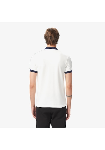 Lacoste Erkek Regular Fit Renk Bloklu Polo Beyaz