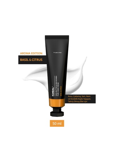Besleyici El Kremi Kundal Shea Butter & Macadamia Pure Hand Cream Aroma Edition 50ml Basil & Citrus